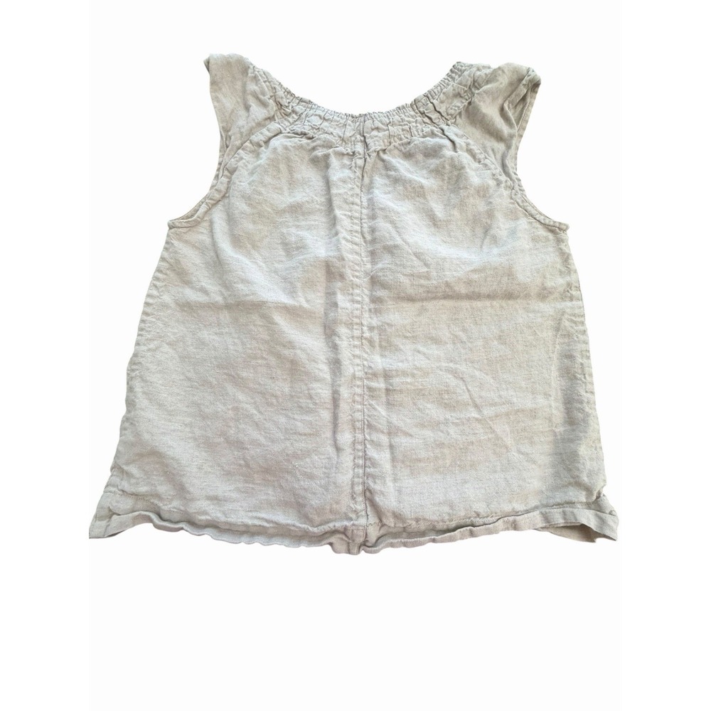Saks Fifth Avenue Cream Ruffle V-Neck Tunic Top - Picture 8 of 9